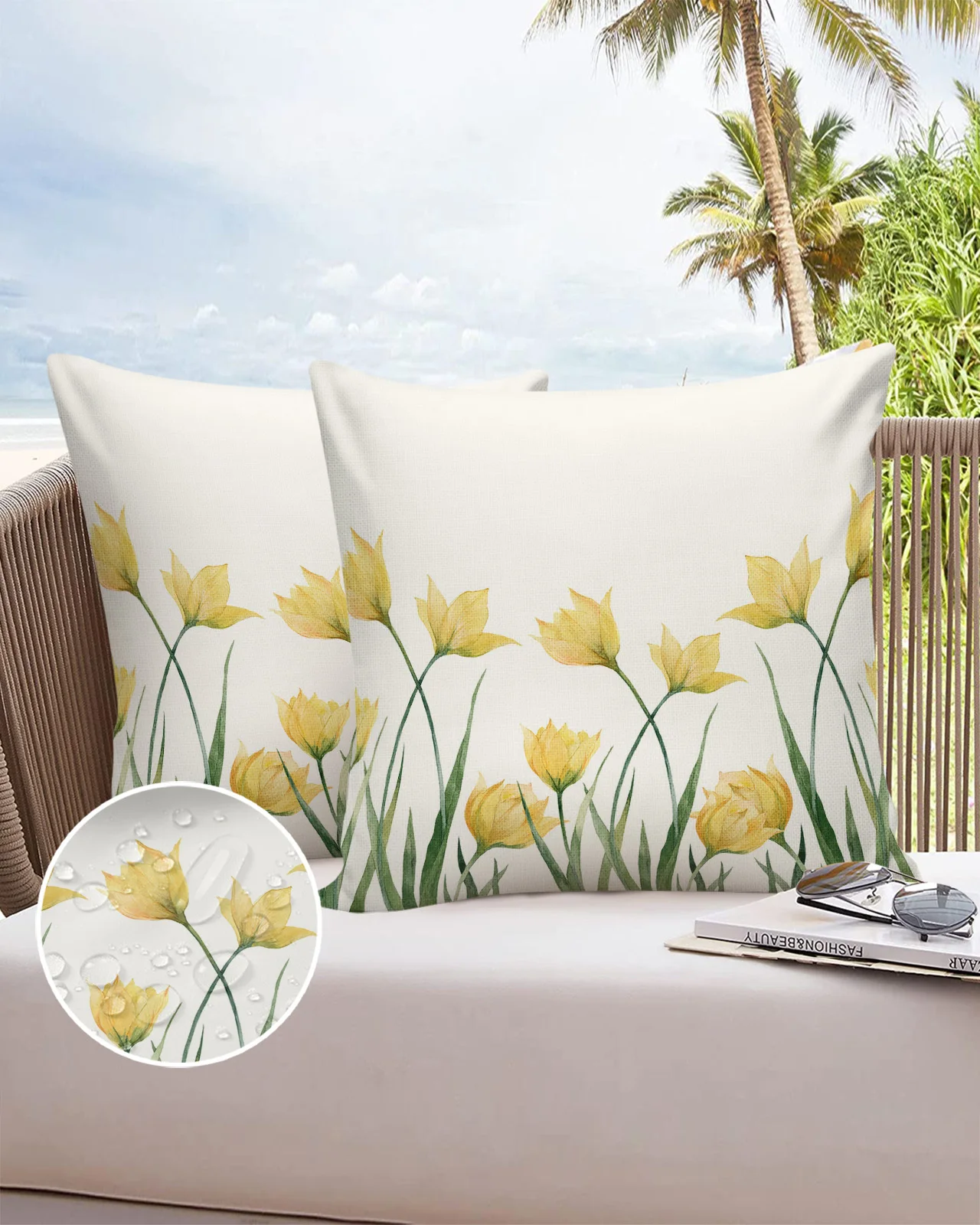 

2/4 шт., водонепроницаемые чехлы для подушек, 40/45/50/60/66 см