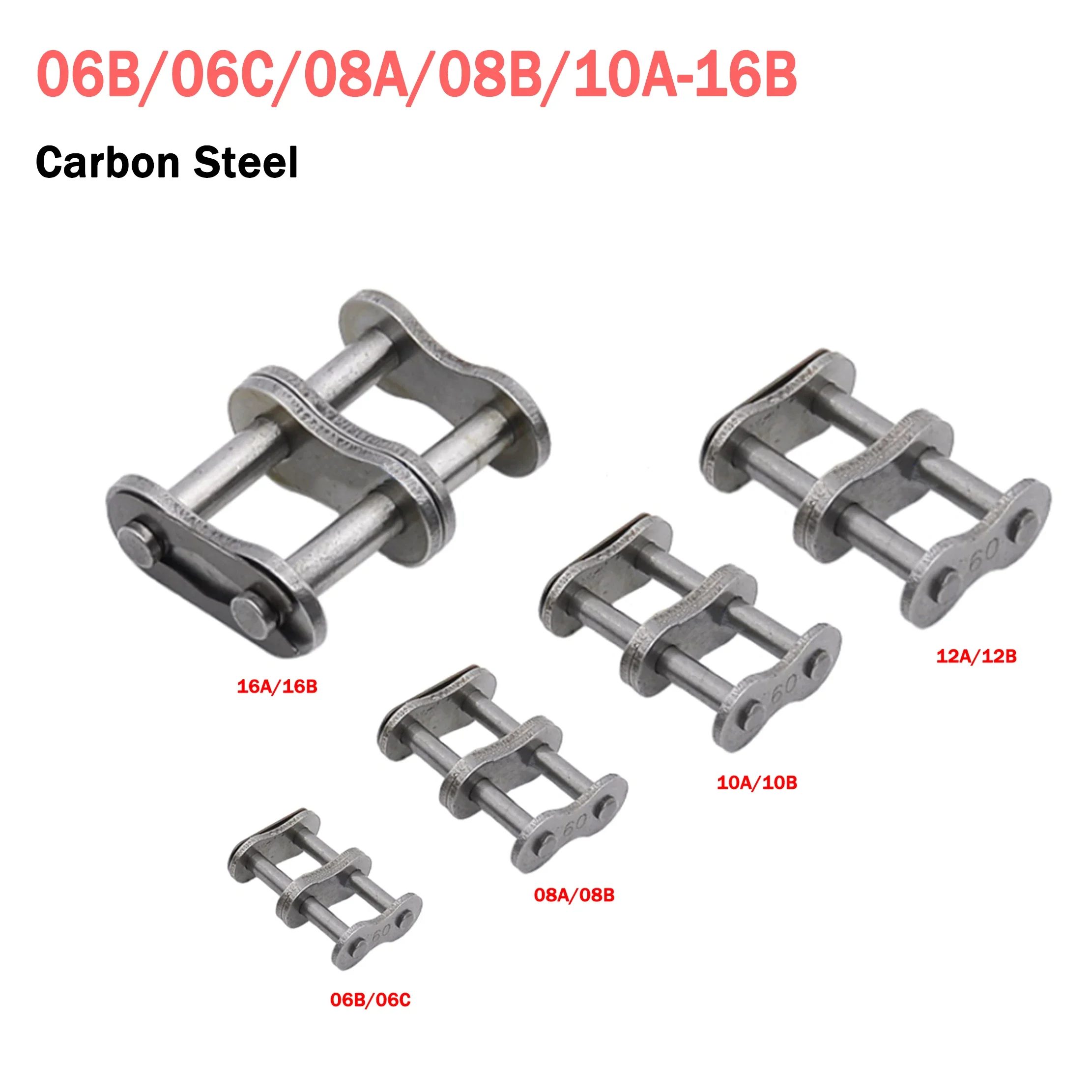 

1 шт., двухрядная пряжка с полной пряжкой, пряжка цепи 06B/06C/08A/08B/10A/10B/12A/12B/16A/16B, пряжка промышленного соединения цепи