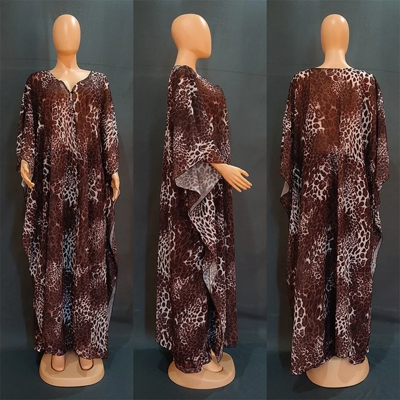 

Women Africa Abaya 2 Piece Set 2022 African Dashiki New Fashion Two Piece Suit Wide Tops + Long Pants Party Free Size For Ladies