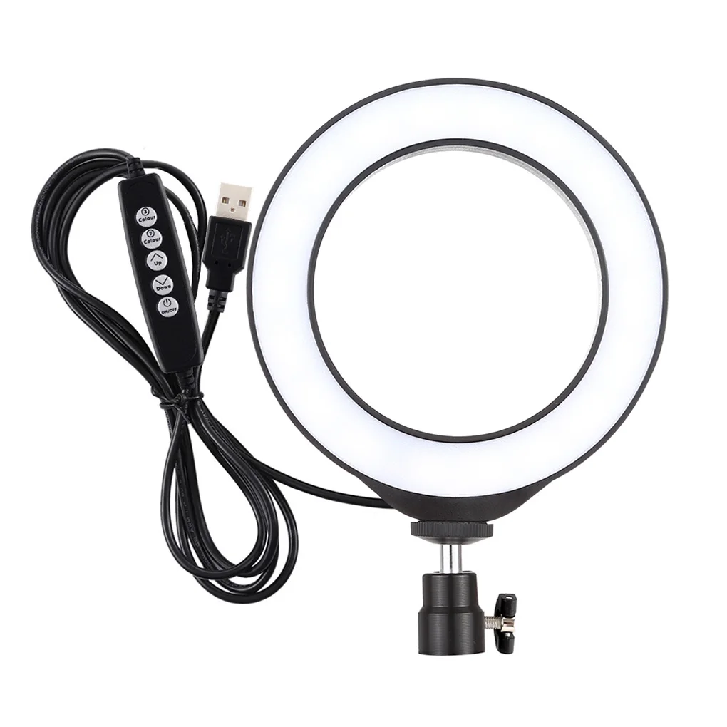 

4 7 Inch RGBW LED Ring Light Portable Indoor Outdoor Phone Camera Photography Dimmable Ring Light