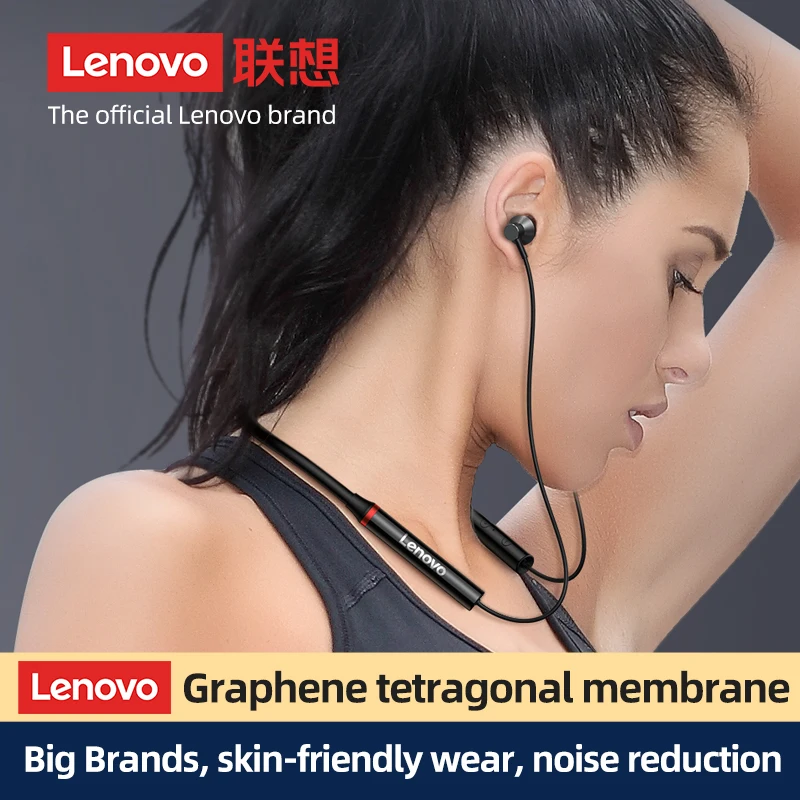 Cena Lenovo Origial HE05X Bezprzewodowe Słuchawki Do Gier Słuchawki Bluetooth Magnetyczne Słuchawki Z Pałąkiem Na Kark Słuchawki Douszne Wodoodporne Sportowe Słuchawki Douszne