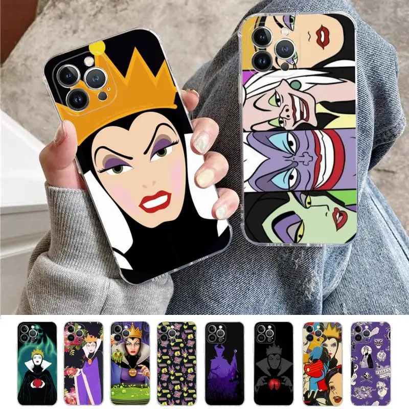 

Disney villain queen Phone Case For iPhone 8 7 6 6S Plus X SE 2020 XR XS 14 11 12 13 Mini Pro Max Mobile Case