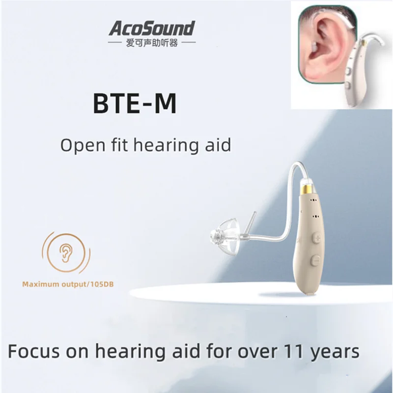 

L8 BTE-M Open Fitting 8 Channel Programmable Hearing Aids For Elder Waterproof Digital Deaf Sound Amplifiers Dropping Shipping