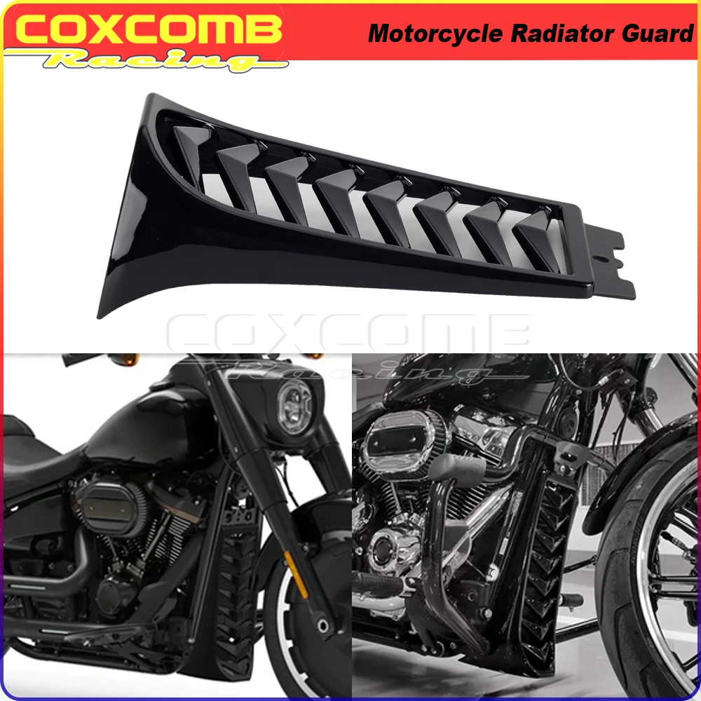 

Motorcycle Front Lower Radiator Cover Chin Fairing Spoiler For Harley Softail Street Bob Breakout Fat Bob FXBR FXBRS 2018-2020