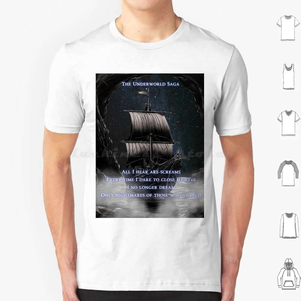 Футболка I Not Dream большого размера 100% хлопок Epic The Music Underworld Сага Hades Odysseus Homer