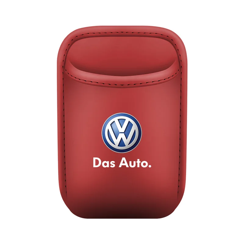 Многофункциональный кожаный чехол для хранения автомобильных чашек для воды подходит для VW Volkswagen Polo Tiguan Passat Golf Jetta Lavida