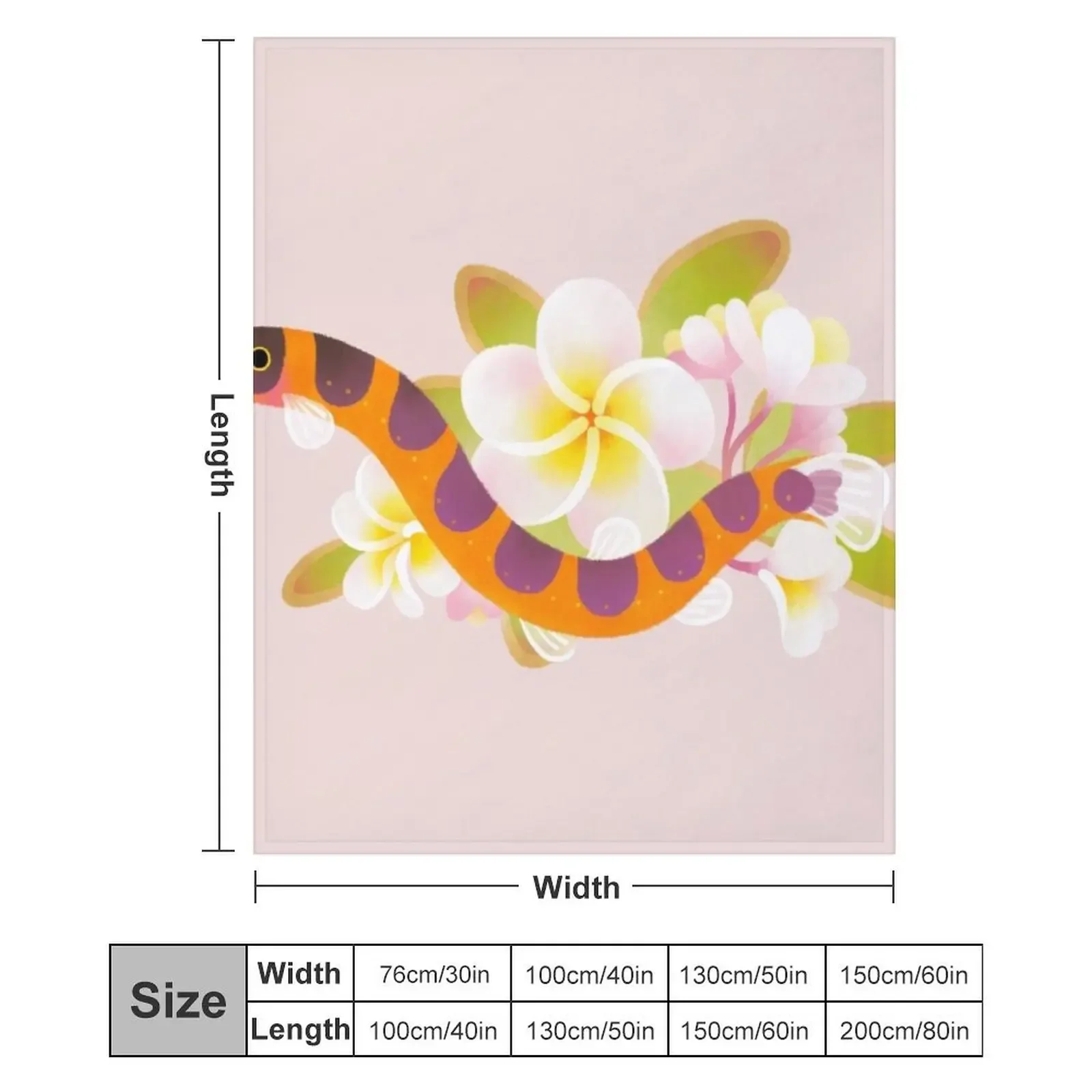 Пушистое одеяло Kuhli Loach and Plumeria