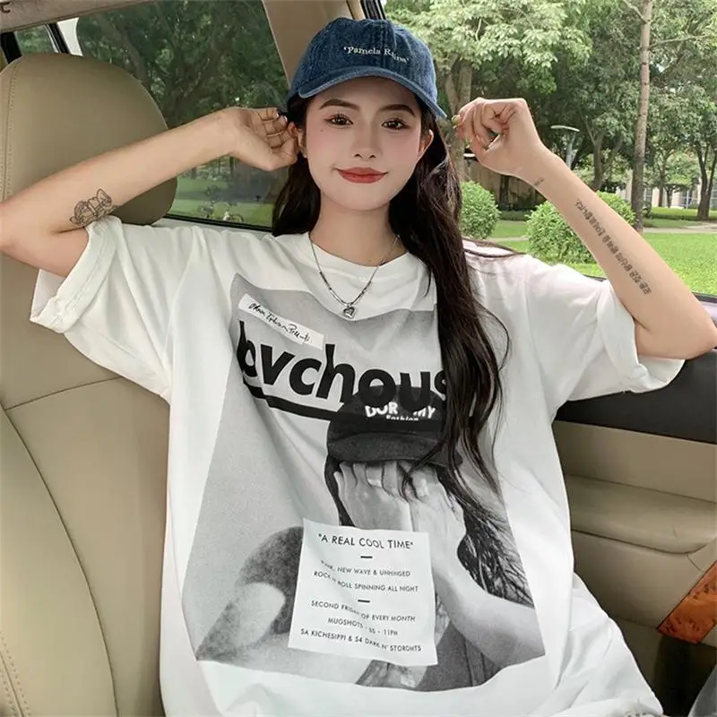 

Женские корейские винтажные футболки в стиле Харадзюку с надписью Ins, женские футболки, топы, японская кавайная одежда Ulzzang для женщин