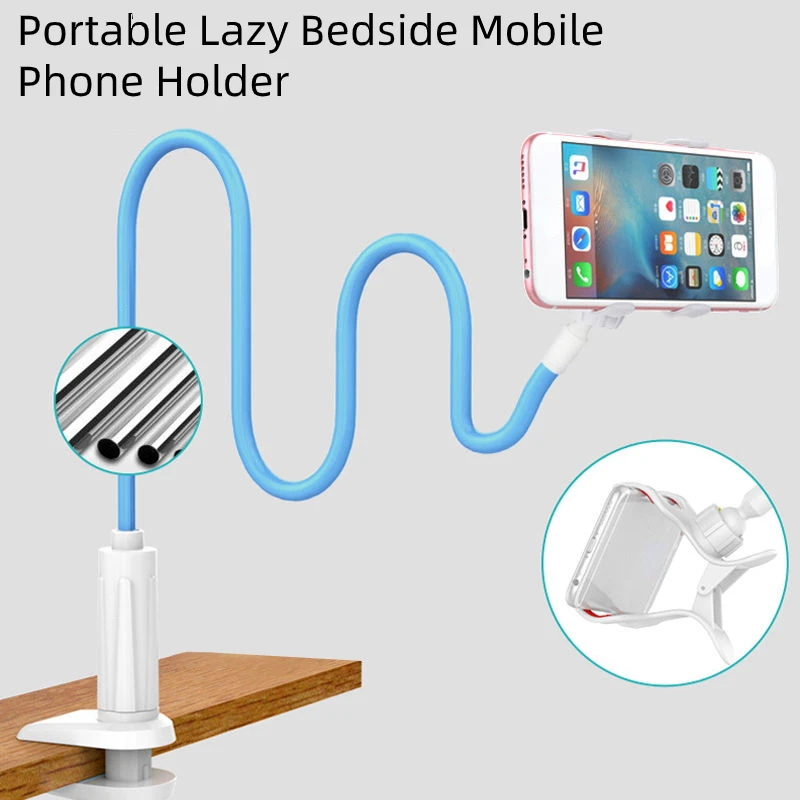 

Universal Long Arm Phone Holder Flexible 360 Clip Desktop Mount Bracket Phone Stand Cell Phone Support for Bedroom KitchenParlor