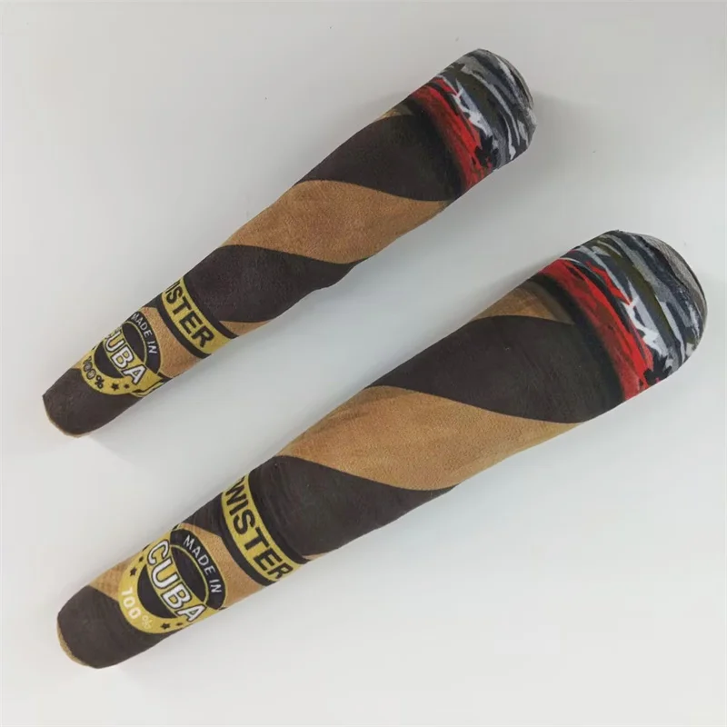 Забавные интерактивные игрушки для собак - дизайн сигар плюшевые скрипучие