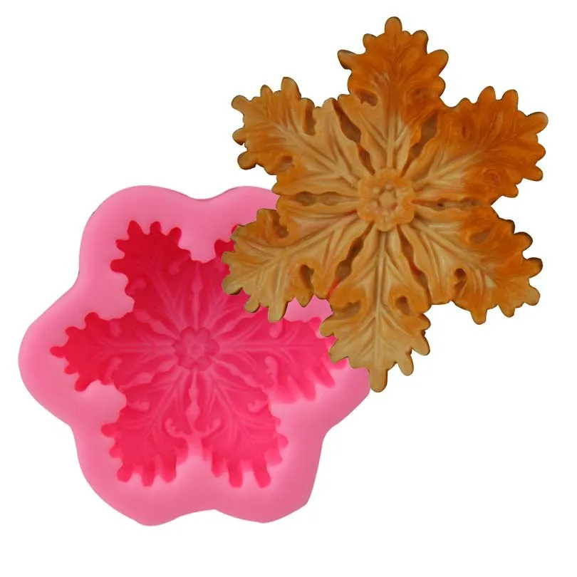 

Snowflake Chocolate Candy Jello 3D Silicone Mould Cake Tools Soap Mold Sugar Craft Cake Decoration