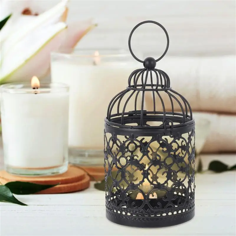 

Creative Hollow Birdcage Candlestick Unique Candle Holder Chic Candle Stand