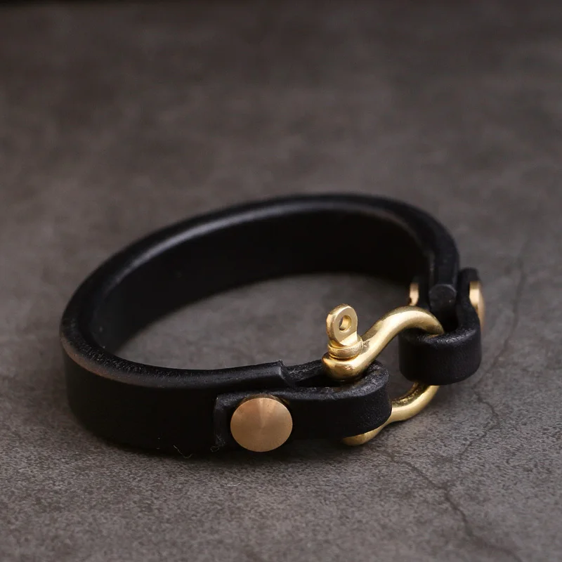 One Break Takahashi Wulang Sle Япония Енот Деревянное седло Кожаный браслет из кожи