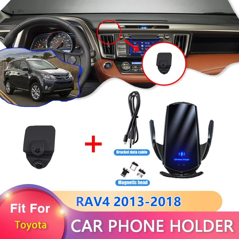 

Car Mobile Phone Holder for Toyota RAV4 RAV 4 XA40 2013 2014 2015 2016 2017 2018 Telephone Bracket Auto Accessories for Iphone