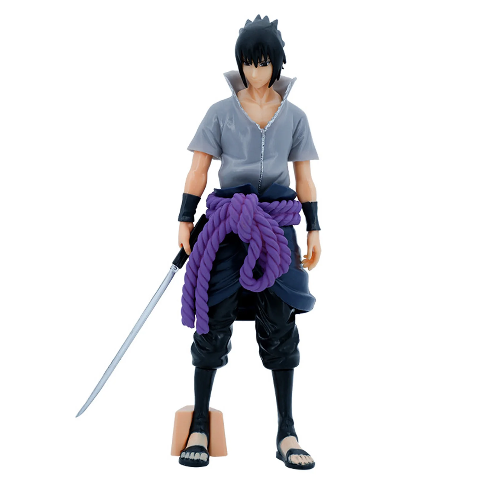 

Фигурка героя аниме Uchiha Sasuke, Игрушка Манга, статуя для Na-ruto Shippuden, ПВХ Коллекционная декоративная модель 27 см