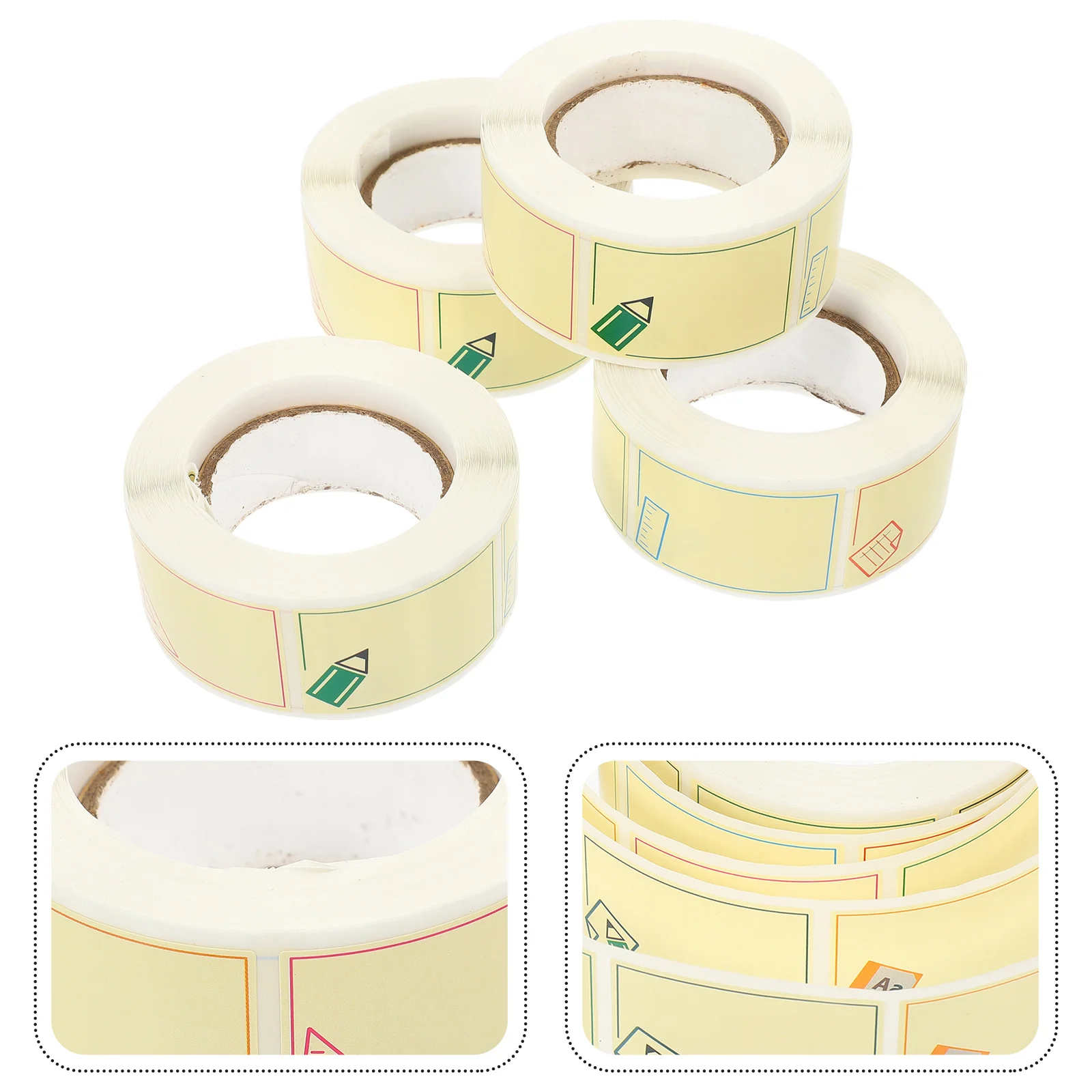 

Name Labels Stickers Tags Sticker Tag Label Classroom Adhesive Roll Self Kids Sticky Writable Decals Bordercolorful Blank