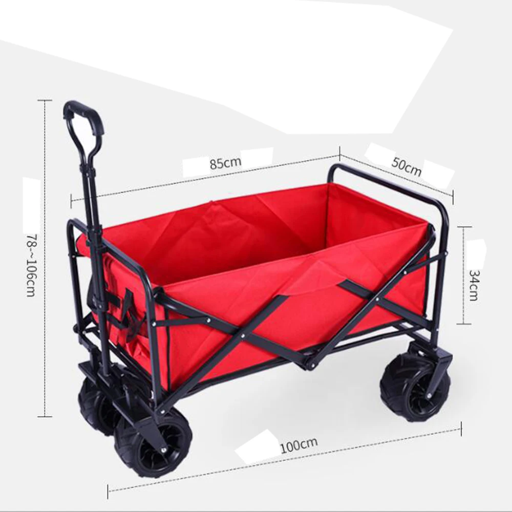 

150L Large Capacity Outdoor Camping Travel Grocery Storage Cart Box