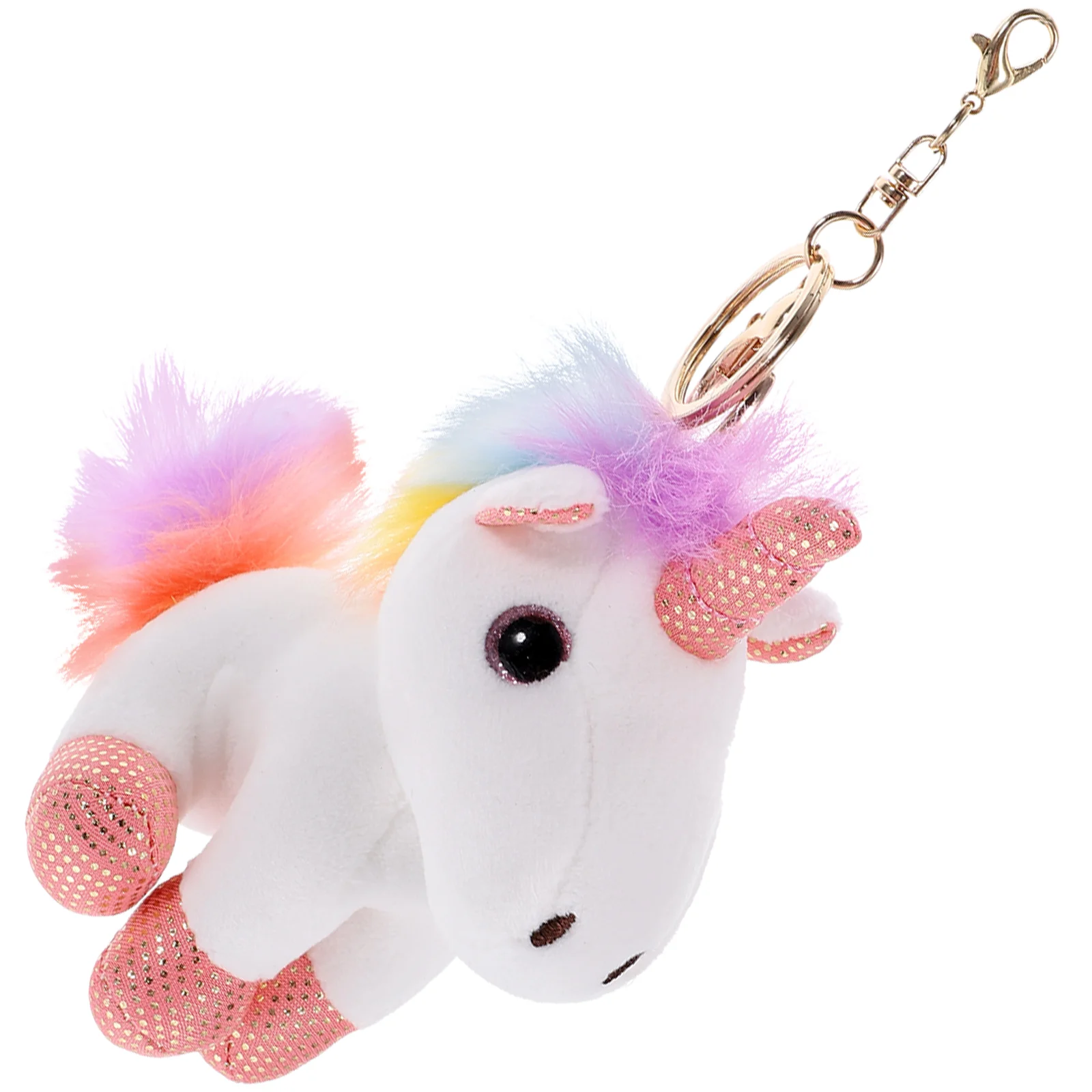 

Hanging Pendant Kids Toy Plush Unicorn Playset Pony Childrens Toys Adorable Keyring Chain