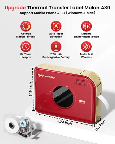 Беспроводной принтер этикеток Zodzi A30