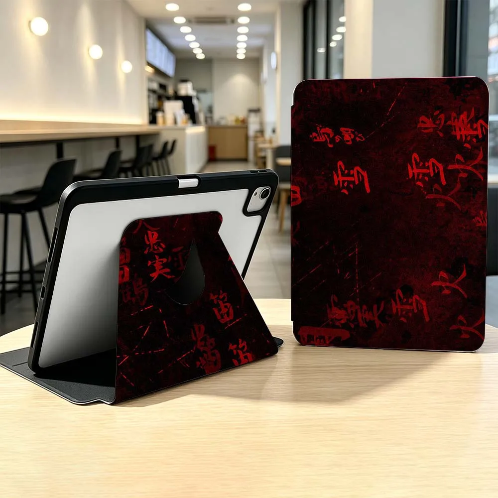 Фото Чехол Anime Horror Black Hole для Samsung Galaxy Tab A7 A8 A9 A11 S6 S7 S8 S9 S10 S11 FE Plus 360 °   Чехол для планшета с поворотным слотом для ручки №2
