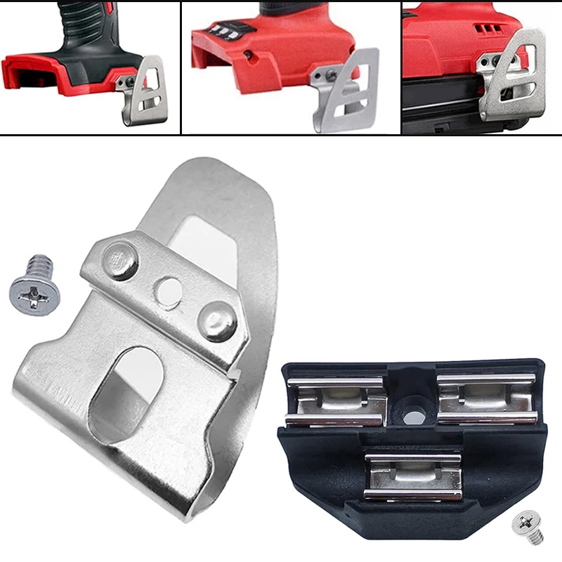 Electric Screwdriver Bits Holder Belt Hook Clip With Screws For Milwaukee 18V Brushless Impact Wrench Power Tools Accessories
