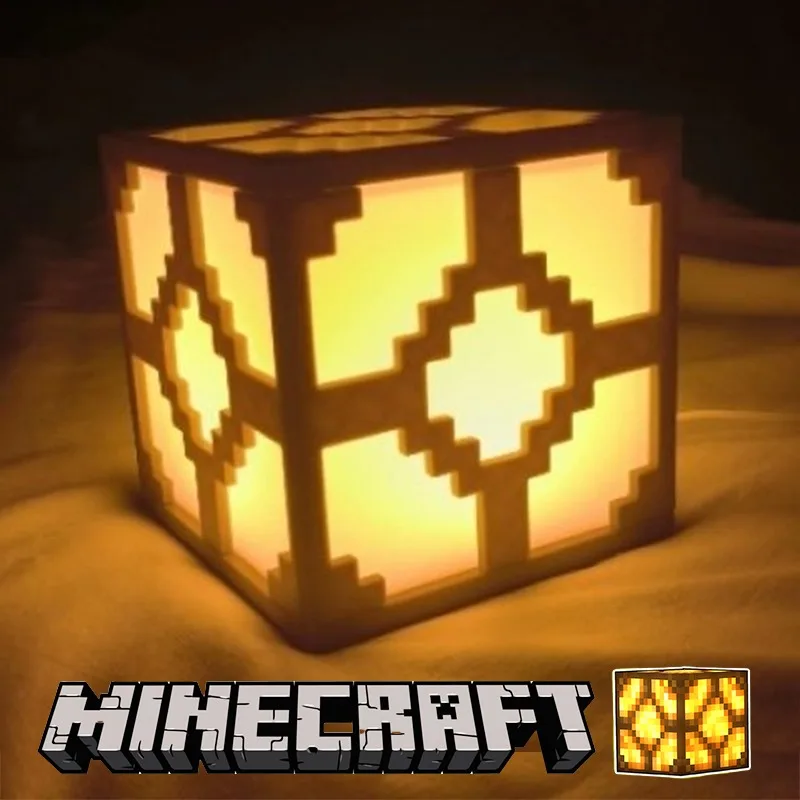 Лампа Minecraft Redstone креативный игровой стол ночной светодиодный светящийся