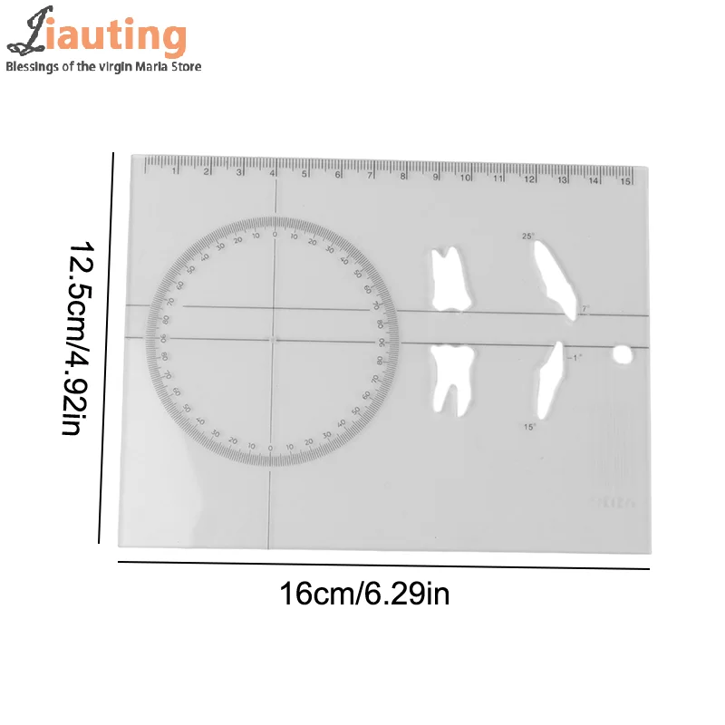 Цельная ортодонтическая линейка стоматологическая цефалометрическая