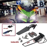 Modified Motorcycle Mirrors Wind Wing Adjustable Rotating Rearview Mirror Side For Kawasaki ZX6R ZX636 ZX7R ZX9R ZX10R