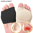 2 шт., плюсневые подушечки на рукавах, силиконовые подушечки для ног, разделитель пальцев, половинная подошва для пальцев, гелевый корректор для пальцев