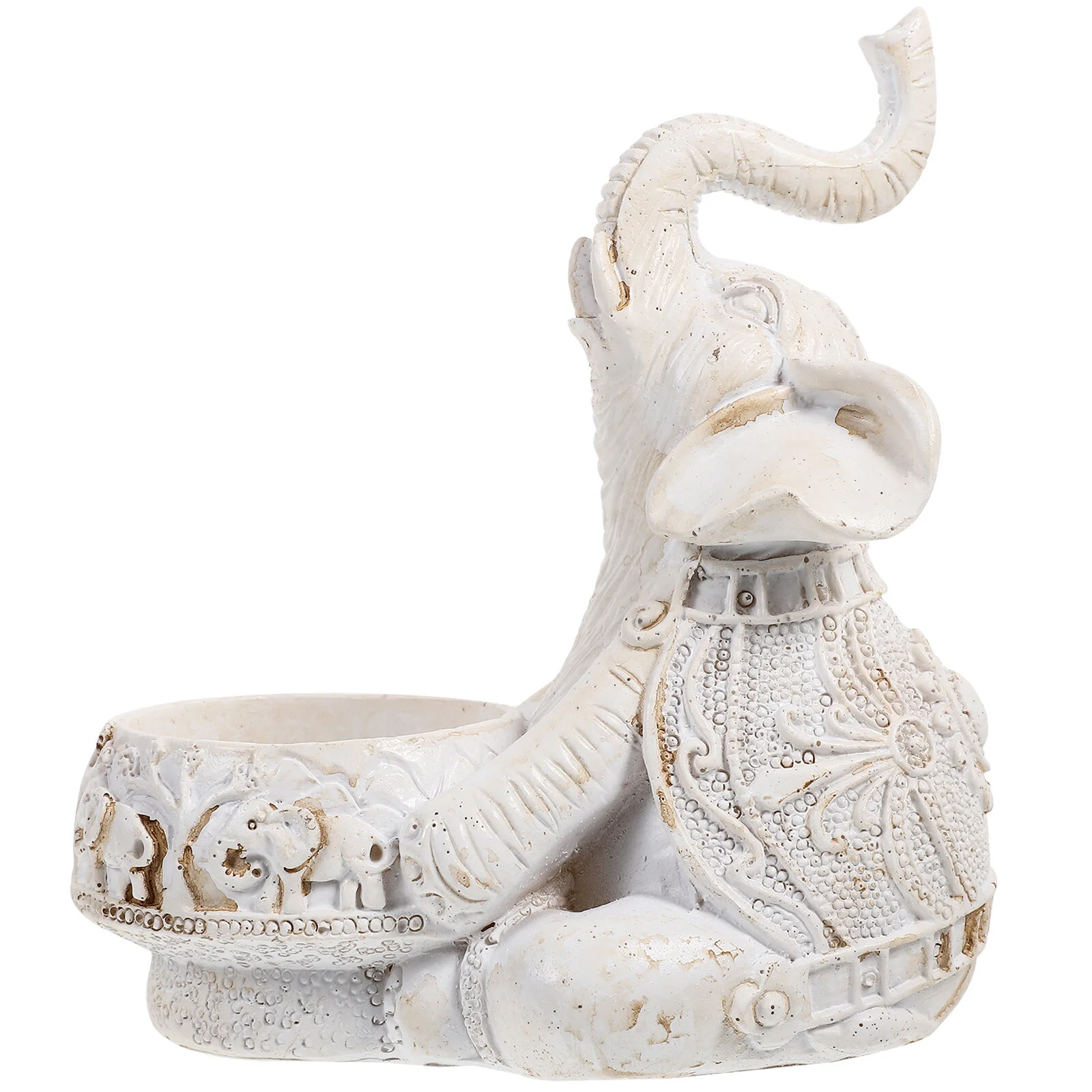 

Holy Elephant Candlestick Ornament Table Decorations Tea Light Holder Resin Holders Figure For Desktop