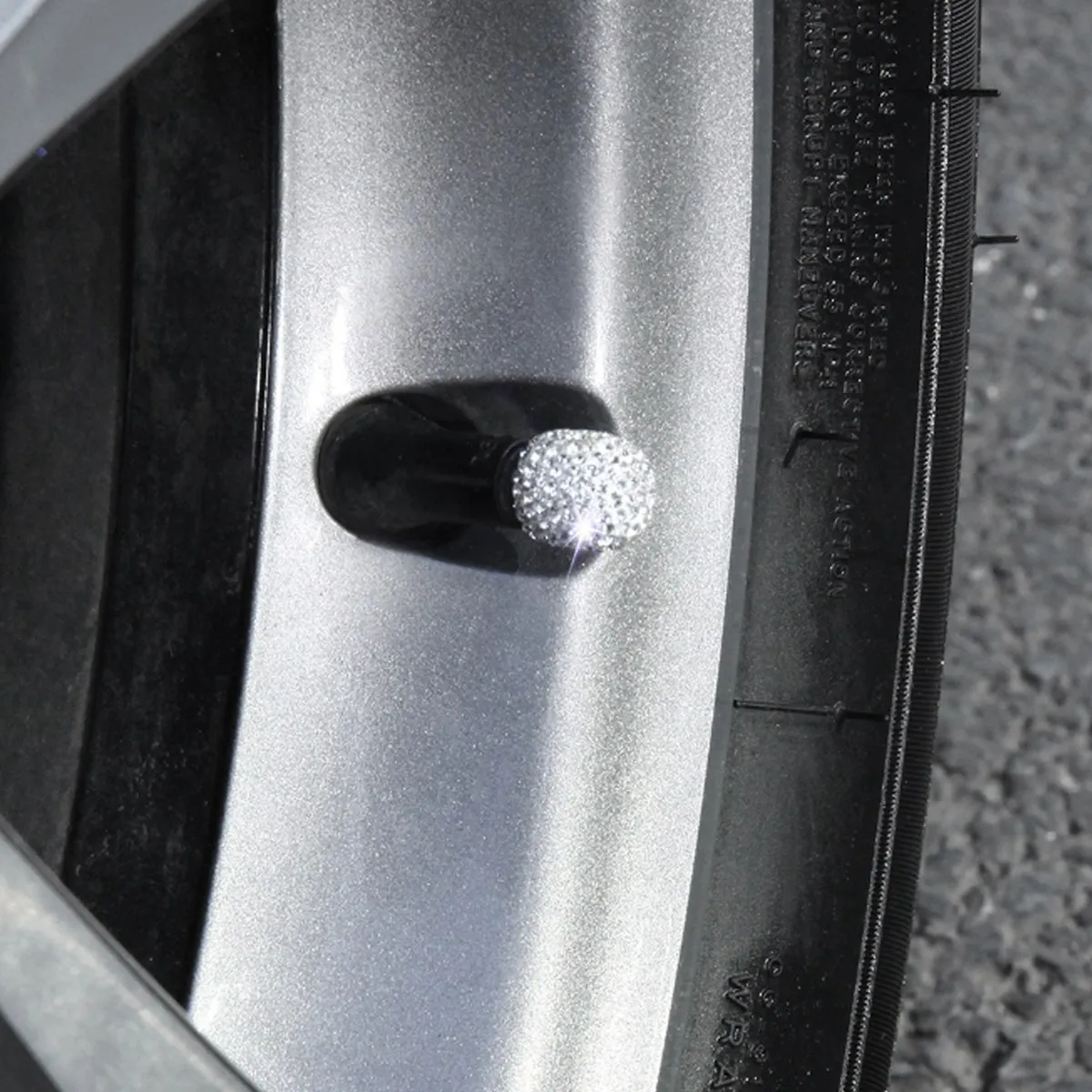 12 шт. крышка клапана со стразами блестящая для автомобильных шин пылезащитная