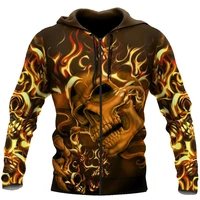 beautiful skull tattoo 3d full body print unisex luxury hoodie men sweatshirt zipper pullover casual jacket sportswear 49
