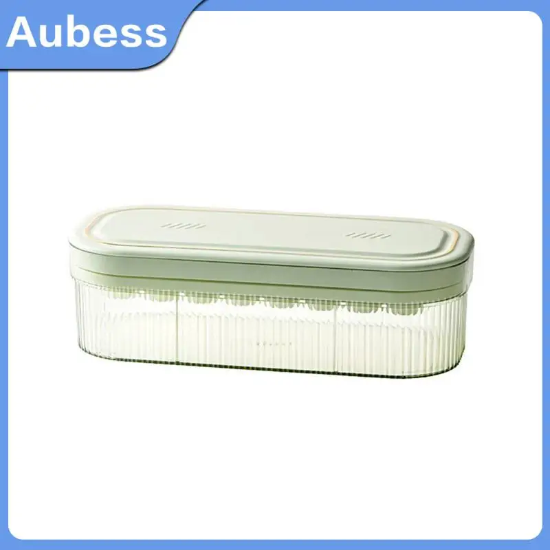 

Easy To Fall Off Ice Storage Box 24 Grid Ice Block Mold With Cover Ice Grid Press Type Kitchen Tools Accessories Food Grade
