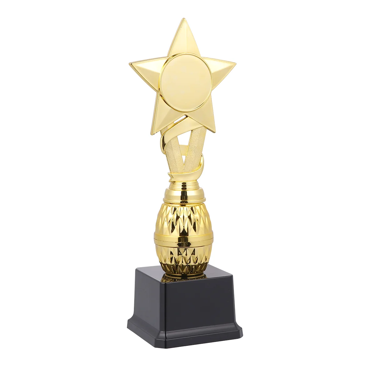 

29cm Competitions Plastic Trophy Kids Ribbon Star Reward Trophy Creative Activity Award Cup Custom