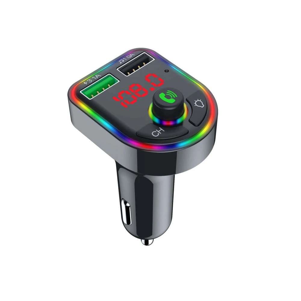 

FM-трансмиттер автомобильный с 2 USB-портами и поддержкой Bluetooth 5,0