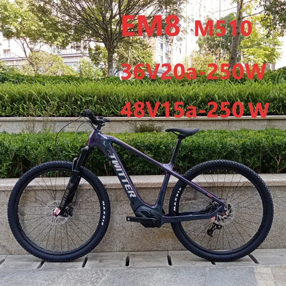 

TWITTER EM8 NX-11S 27,5/29er e bike T900carbon fiber, Электрический горный велосипед, гидравлический дисковый тормоз