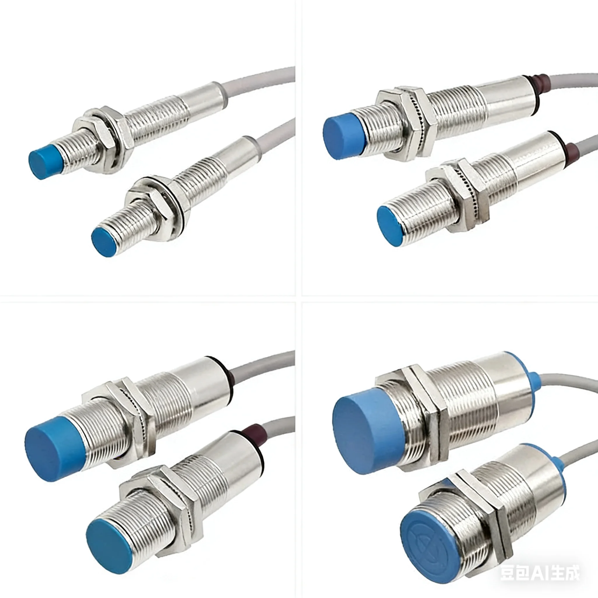 Фото Индуктивный датчик приближения GT12GS-04BPB, ультракороткий, широкотемпературный, с дистанцией срабатывания 4 мм, для скрытого монтажа, выход PNP NC №2