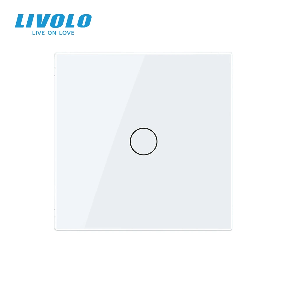Выключатель сенсорный Livolo со стеклянной панелью и светодиодной подсветкой |