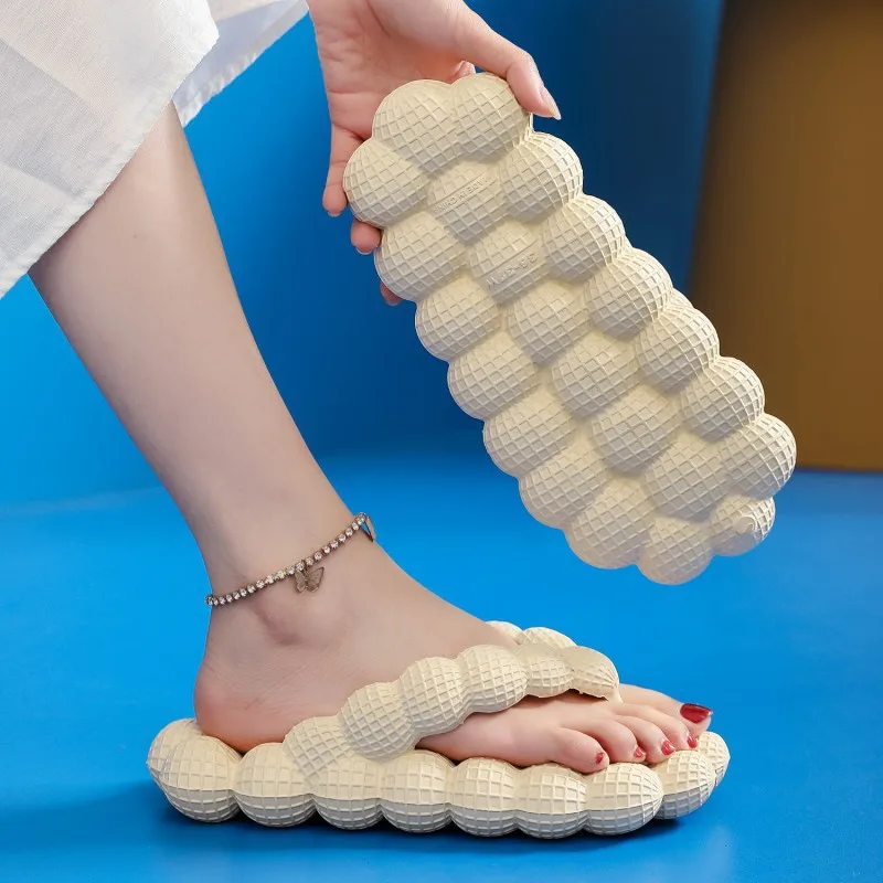 Fashion Flip Flops Women Toe Post Design Shoes Women's Slides Fashion Platform Soft Non-Slip Sandals New Indoor Woman Shoes