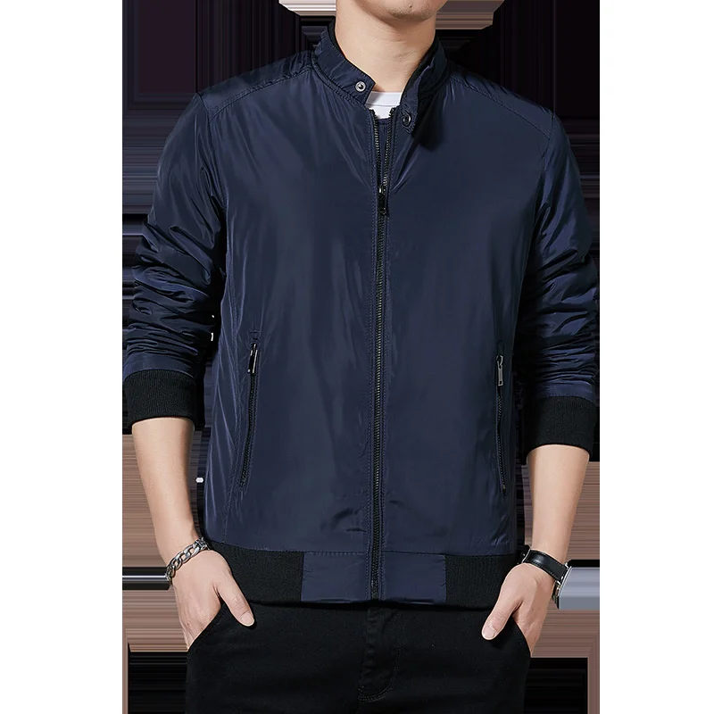 

Spring and Autumn New Jacket Men's Youth Stand Collar Casual Coat Business Men's Coat Trend