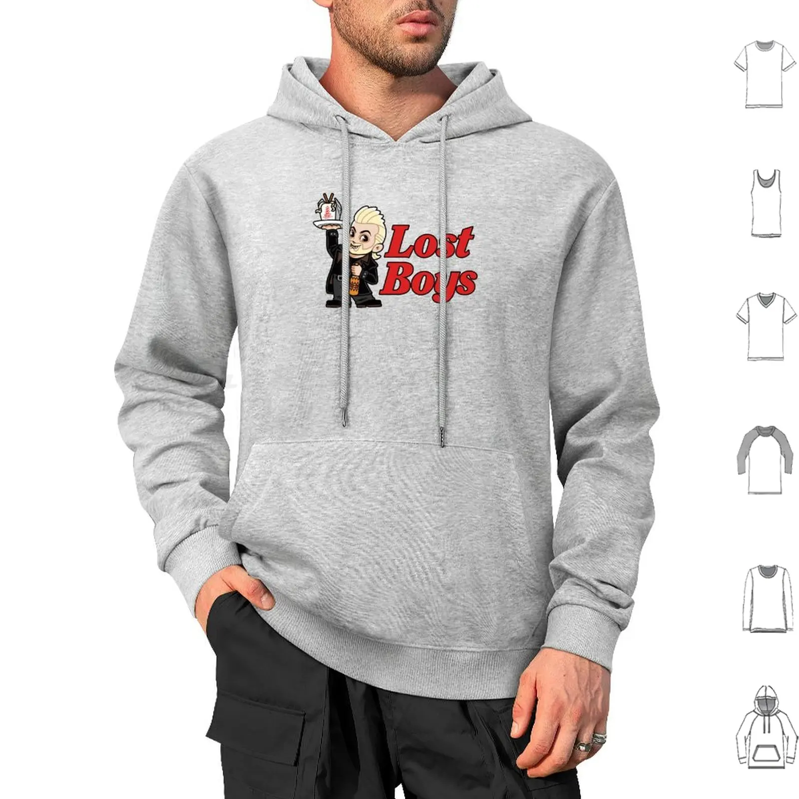 Хлопковая толстовка с капюшоном длинным рукавом