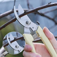 17cm pruner tree cutter gardening pruning shear scissor stainless steel cutting tools set home tools anti slip safely