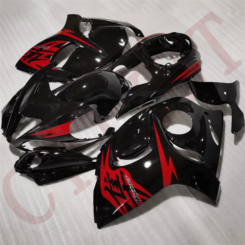 Фото Комплект обтекателя мотоцикла на заказ для Suzuki Gsx1300r 2008-2012 Gsxr1300 2013-2020, черные обтекатели Gsxr 1300 08-20, красный обтекатель корпуса №4
