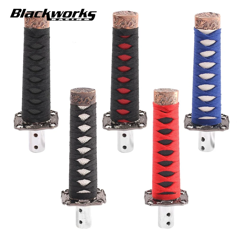 

Универсальная ручка переключения передач JDM, катана, самурайский меч, с адаптерами, автомобильные аксессуары