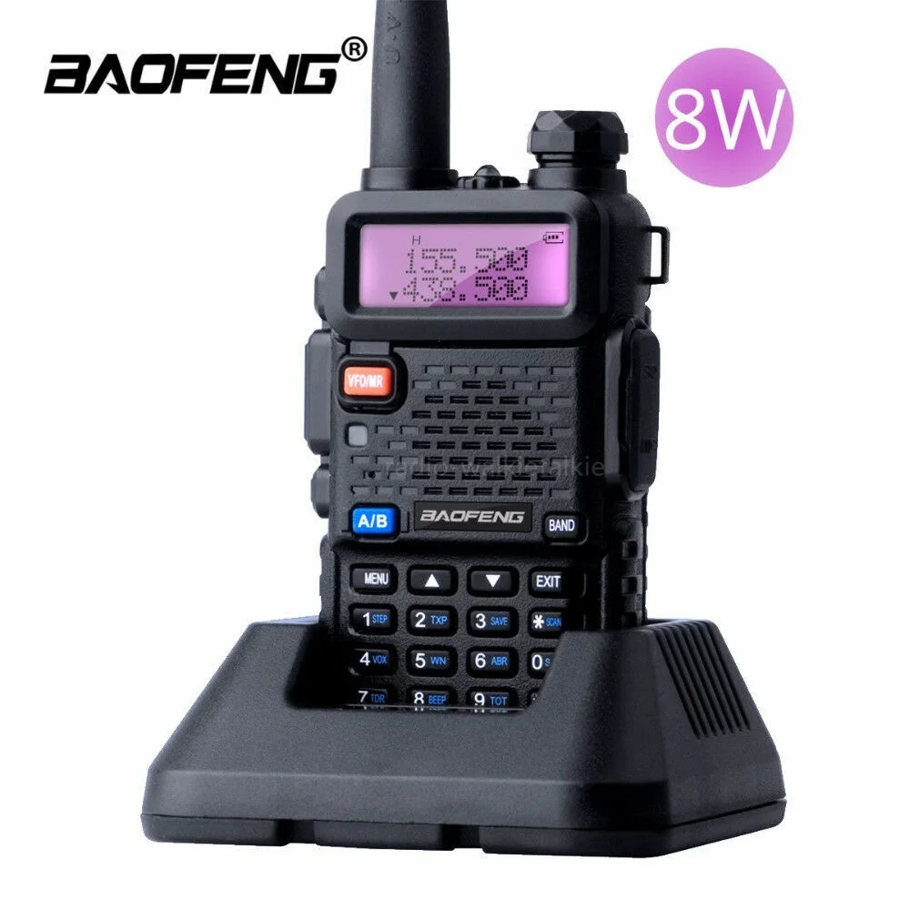 

ML1 UV-5R Real 8W Walkie Talkie Dual Band VHF/UHF Two-Way Radios Transceiver