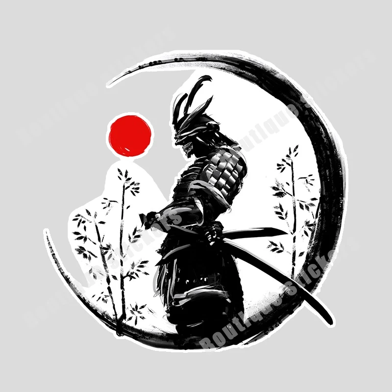 

Jpct японская броня Aikido Samurai Ninja наклейка для автомобилей, мотоциклов, шлемов, водонепроницаемая виниловая наклейка, длина 15 см