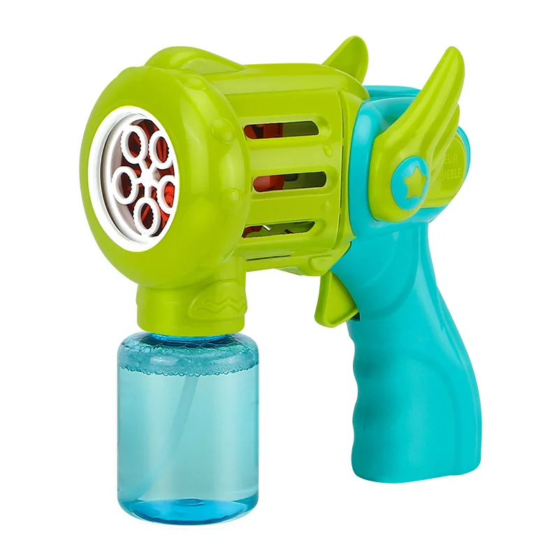 

Net Red Electric Five-hole Bubble Gun Toys Automatic Bubble Machine Lighting Bubble Toys Children's Blowing Bubble Toys