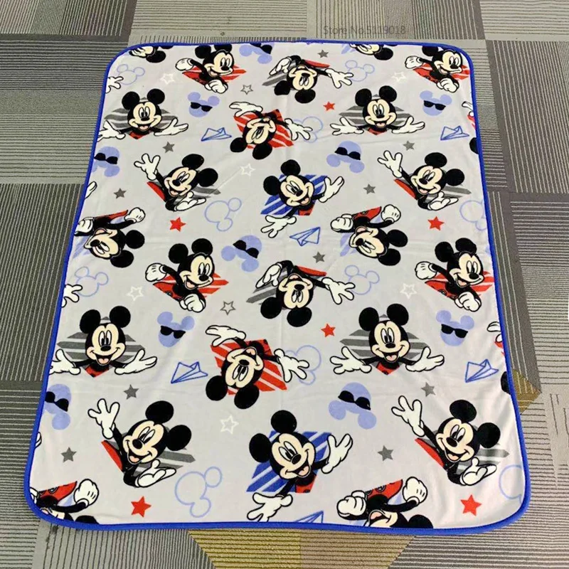 Disney Cartoon Frozen Elsa Princess Mickey Mouse Soft Flannel Blanket Throw for Girls Children on Bed Sofa 95x125cm