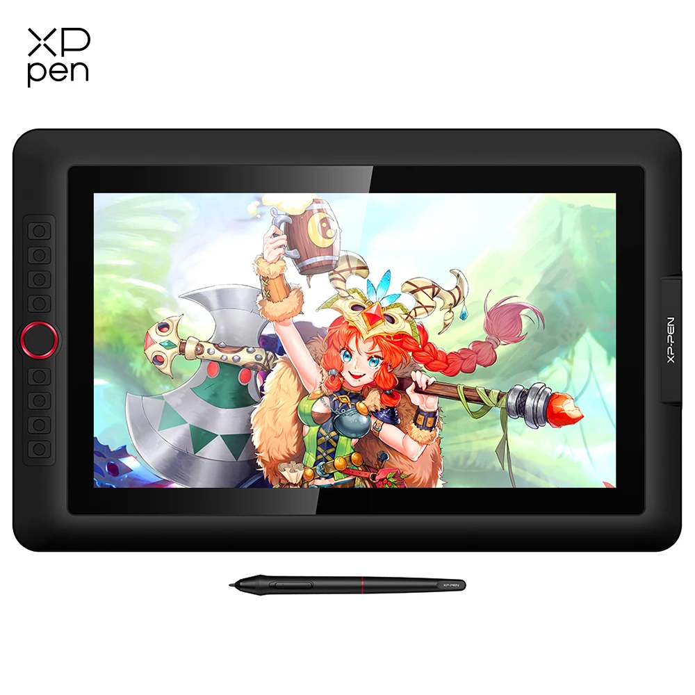 XPPen Artist 15.6 Pro Drawing Tablet Graphic Monitor Digital Animation Drawing Board with 60 Degrees of Tilt Function Art Design