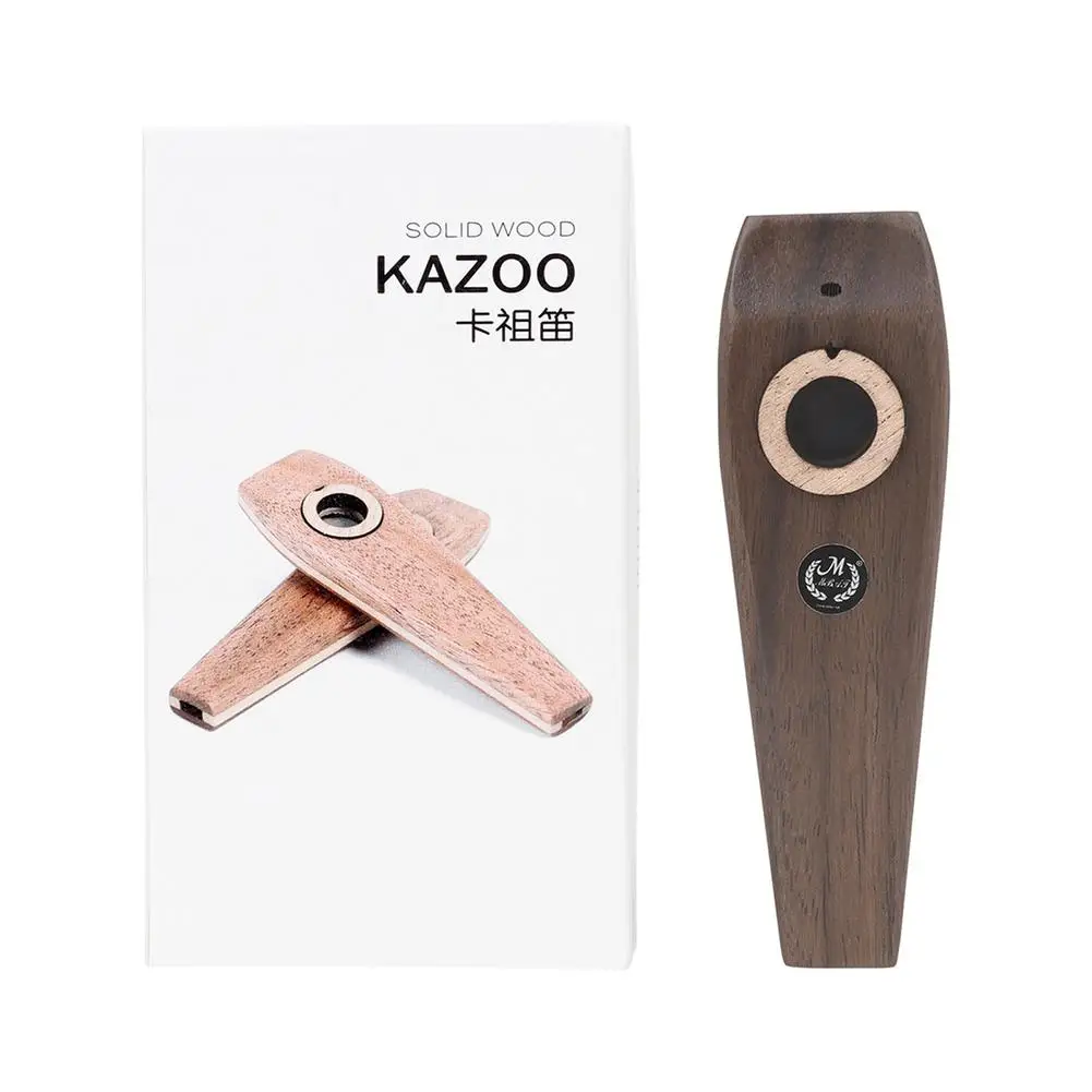 

Wooden Kazoo Flute For Beginner With Membrane Plug Professional Performance Accompaniment Woodwind Instrument